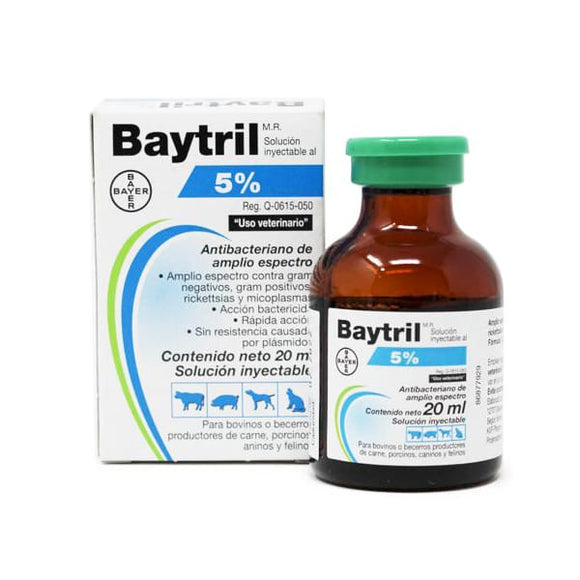 BAYTRIL INY 5% 20 ML