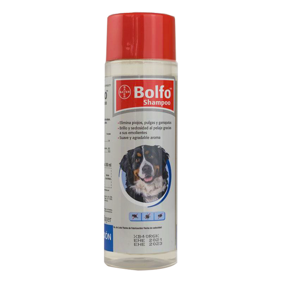 Bayer Bolfo Shampoo Antipulgas para Perro y Gato - 350 ml